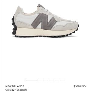 new balance grey 327 sneaker